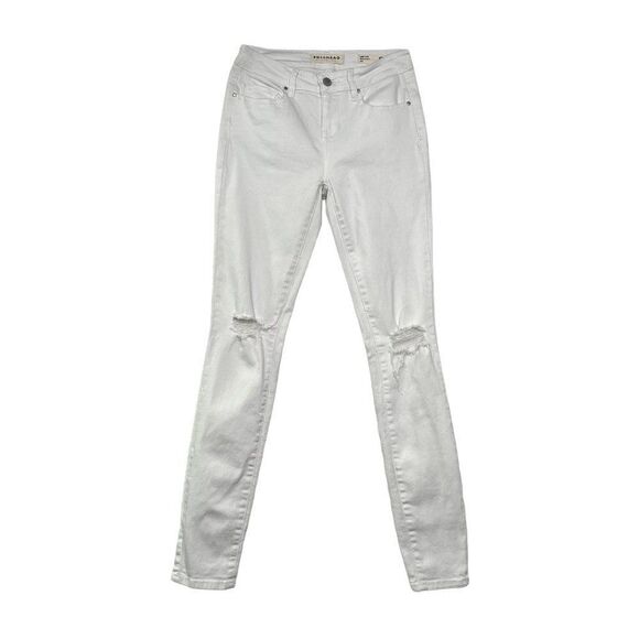 Bullhead Women's White Distressed Low Rise Skinniest Jeans - Picture 1 of 12